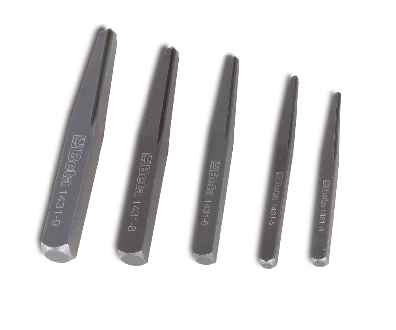 KOMPLET IZVLEKAČEV ZA POŠKODOVANE VIJAKE IN ČEPE 1431/C5 BETA