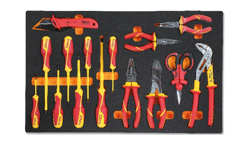 M161-SOFT THERMOFORM. TRAY WITH 15 TOOLS