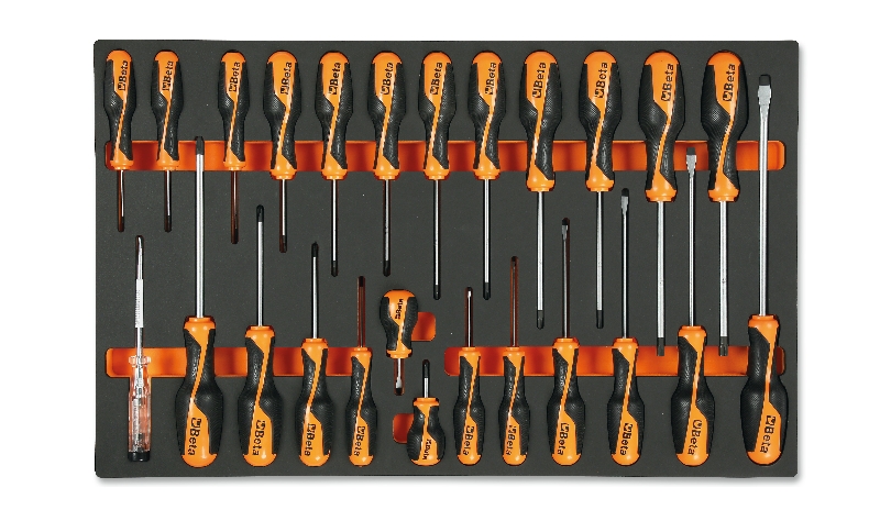 M195-SOFT THERMOFORM. TRAY WITH 25 TOOLS