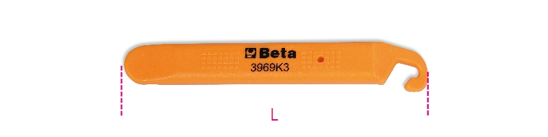 KOMPLET ORODJA ZA DEMONTAŽO PLAŠČEV 3969K3 BETA