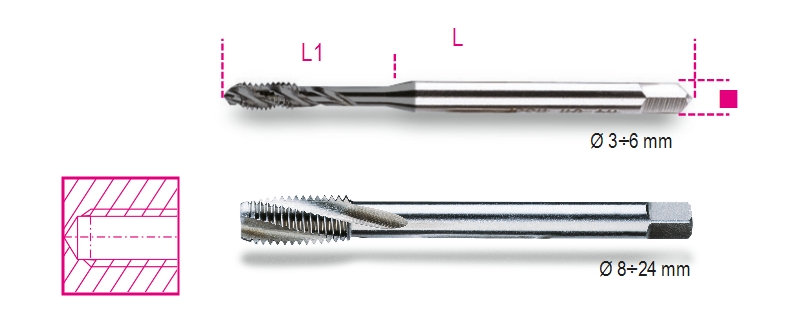 STROJNI NAVOJNI SVEDER 428FC-M5X0,8 BETA