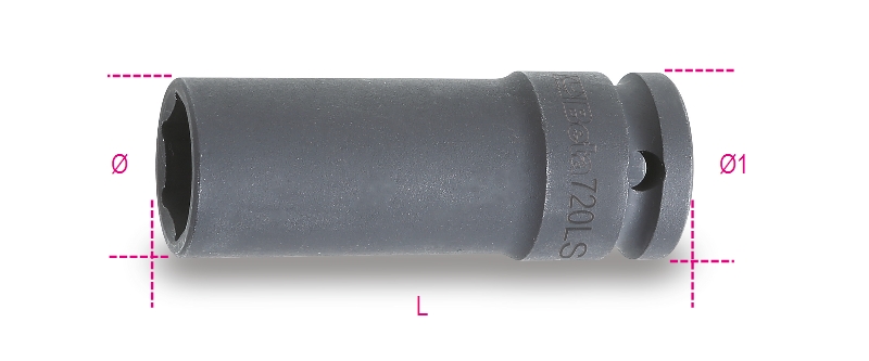 NATIČNI KLJUČ DOLG Impact 1/2" 720LS-16 BETA