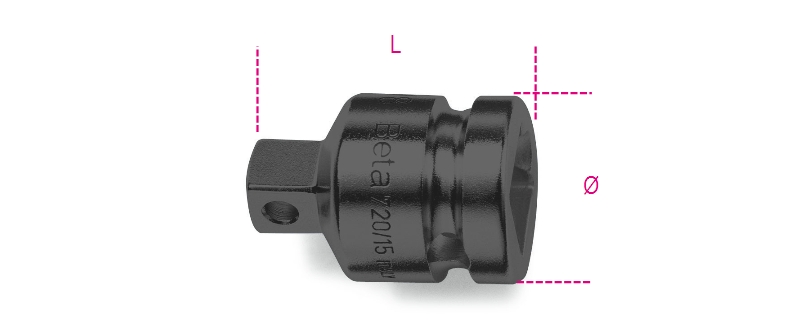 ADAPTER ZA NATIČNI KLJUČ Impact 1.1/2" NA 1" 730/15 BETA