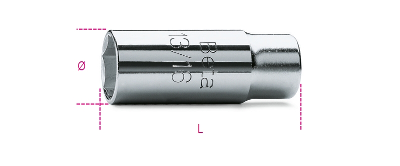 NATIČNI KLJUČ ZA SVEČKE 1/2" 956C 20,8 BETA