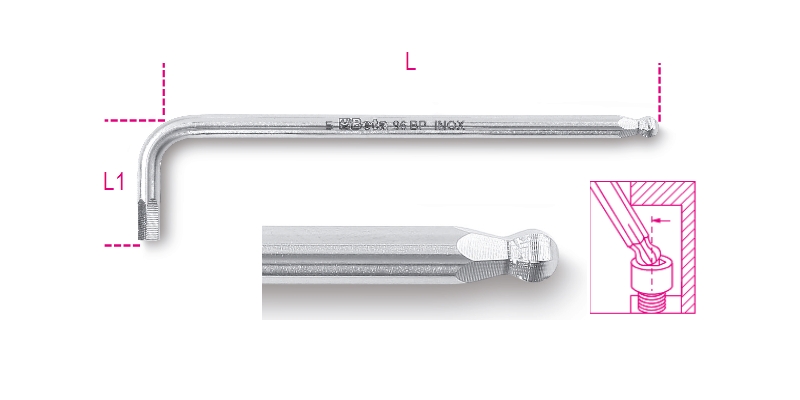 IMBUS KLJUČ-KOTNI 96BP INOX 10 BETA