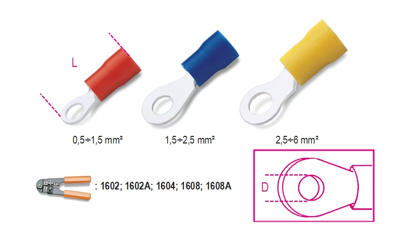BM00119-PRE-INSULATED RING TERMINALS