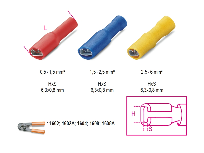 BM00291-INSULATED QUICK FEMALE TERMINALS