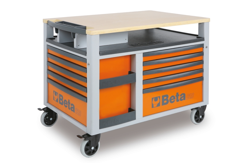 VOZIČEK ZA ORODJE SUPERTANK C28-O ORANŽEN BETA