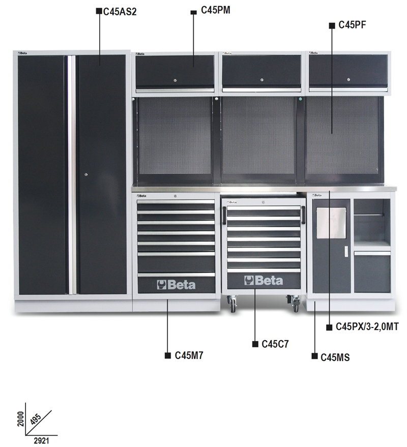 OPREMA ZA DELAVNICO C45/X BETA